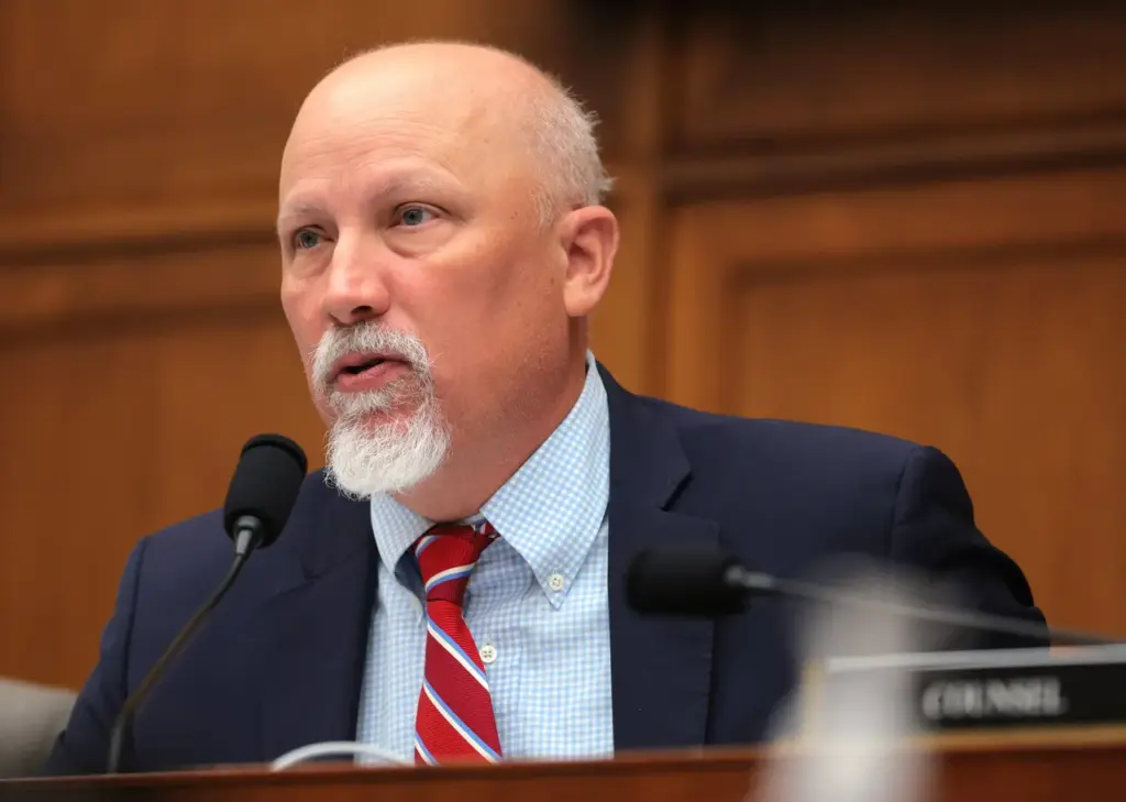 WASHINGTON, DC - APRIL 01: U.S. Rep. Chip Roy (R-TX) participates in a House Judiciary Subcommittee hearing in the Rayburn House Office Building on April 01, 2025 in Washington, DC. The House Judiciary Subcommittee on Courts, Intellectual Property, Artificial Intelligence, and the Internet and the Subcommittee on the Constitution and Limited Government held a joint hearing to investigate judicial overreach and limits on federal courts. (Photo by Kayla Bartkowski/Getty Images)