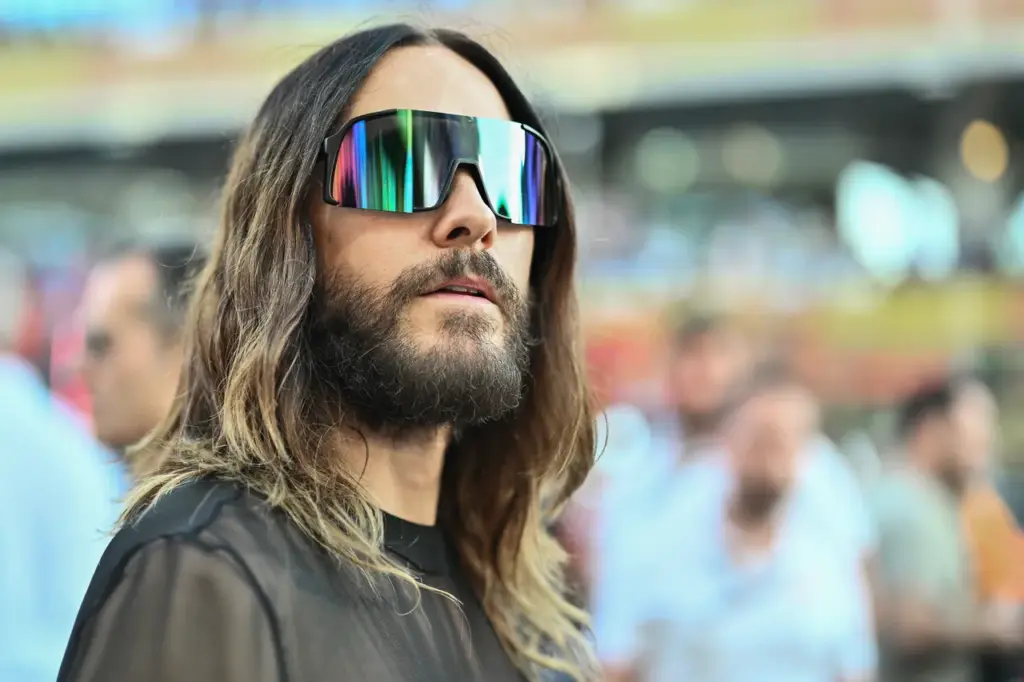 F1 Grand Prix of Abu Dhabi ABU DHABI, UNITED ARAB EMIRATES - DECEMBER 8: Jared Leto on the grid during the F1 Grand Prix of Abu Dhabi at Yas Marina Circuit on December 8, 2024 in Abu Dhabi, United Arab Emirates. (Photo by Vince Mignott/MB Media/Getty Images)
