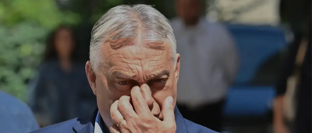 Former Hungarian Prime Minister Viktor Orban of the FIDESZ party holds a press conference in front of the party headquarters, on July 22, 2026 in Budapest, one day after prosecutors had launched a raid on the FIDESZ party's data servers. On July 21, 2026 The Fidesz party of Hungary's nationalist ex-leader Viktor Orban, which was swept from power in elections in April, said on that prosecutors had launched a raid on its data servers. Since ending Orban's hardline 16-year-long rule, the new Prime Minister's new pro-European conservative government has rushed to loosen the self-styled