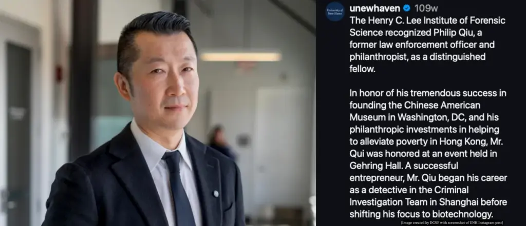 [Screenshot of UNH Instagram post]